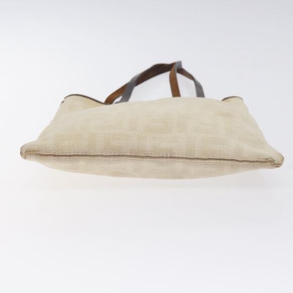 FENDI Zucca Canvas Hand Bag Beige Brown - Picture 9 of 11